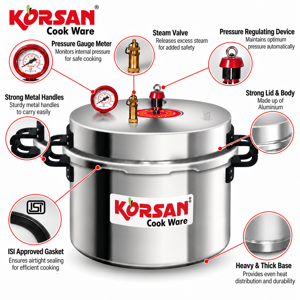KORSAN 40L Commercial Pressure Cooker