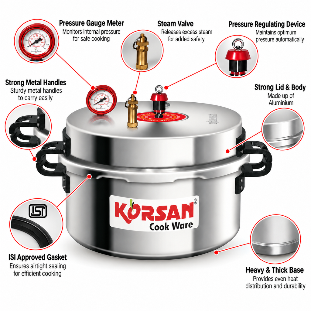 KORSAN 30L Commercial Pressure Cooker