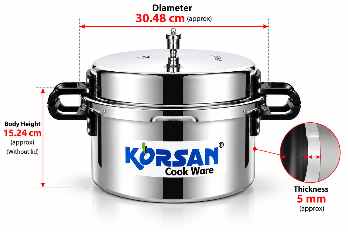 KORSAN 16L Jumbo Pressure Cooker