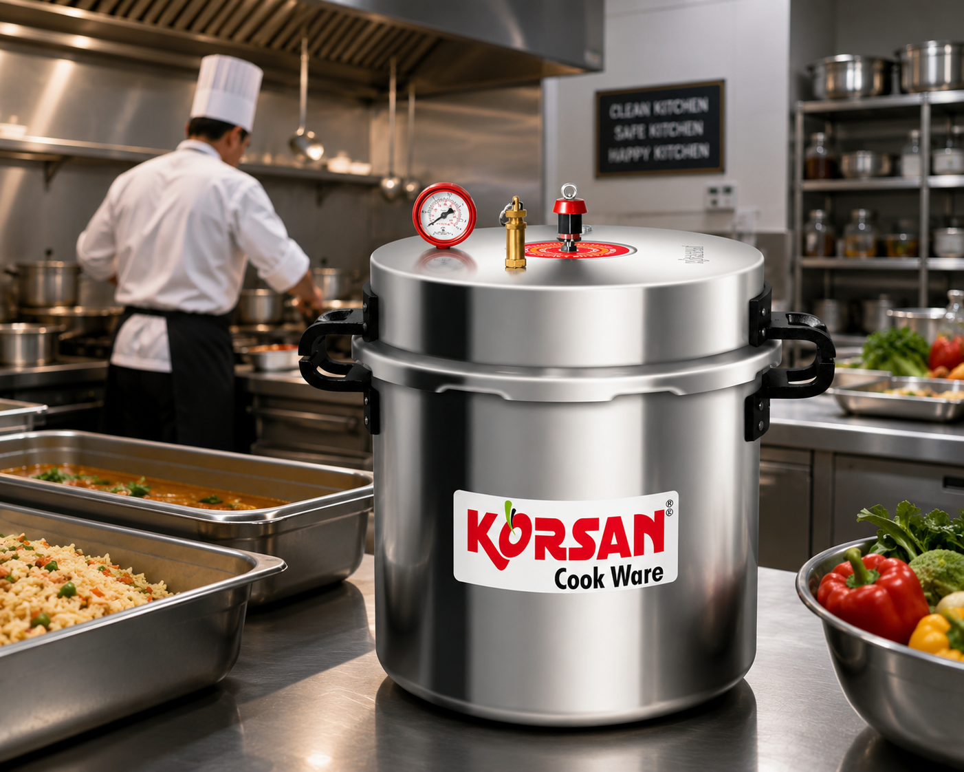 KORSAN 45L Commercial Pressure Cooker